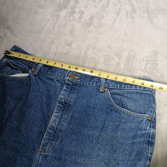 Vtg 80s Lee Storm Rider Jeans Men 42x34 (fits 38x32) Union Made USA Classic Work - Picture 10 of 16